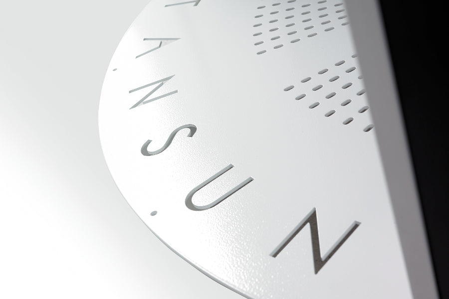 Tansun cut out on base of sunbed