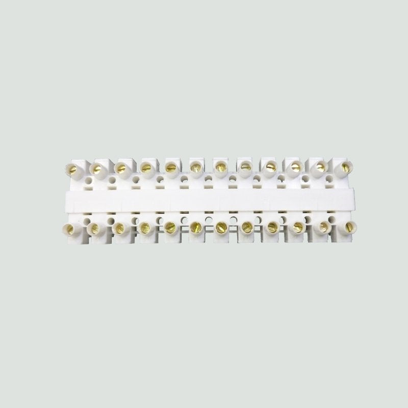 terminal strip for sunbed control panels