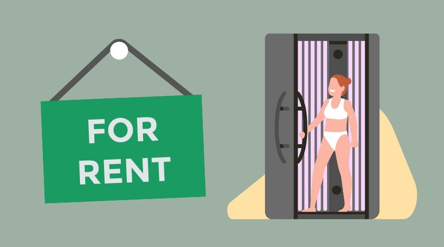 sunbeds for rent, commercial sunbed rental, commercial tanning bed for rent, tanning bed for rent or hire