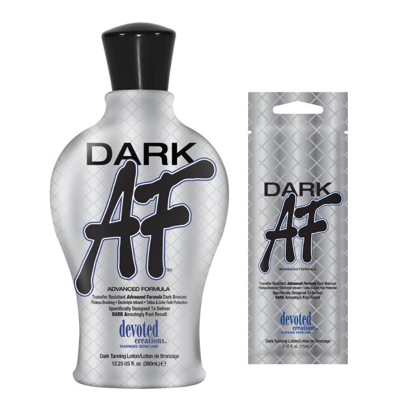 Devoted Creations Dark AF - Transfer-Resistant Dark Tanning Bronzer - Tansun Sunbeds - Bronzer