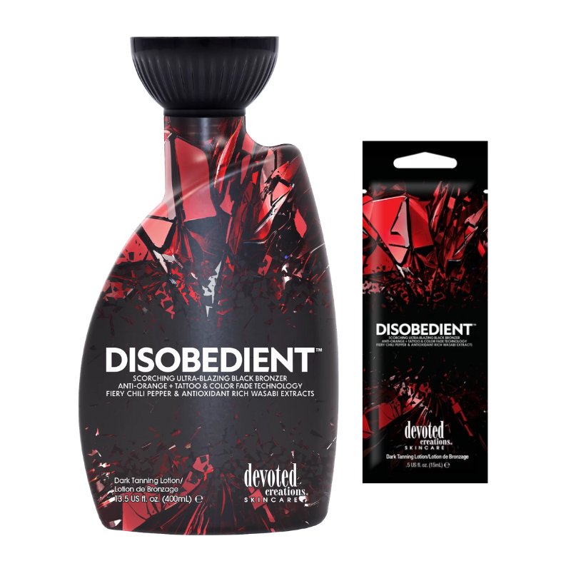 Devoted Creations Disobedient – Ultra-Blazing Tingle Lotion with Black Bronzer - Tansun Sunbeds - Tingle
