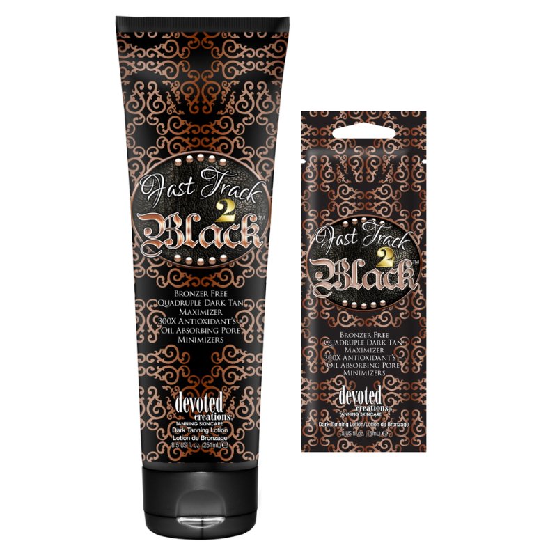 Devoted Creations Fast Track 2 Black Tanning Accelerator - Tansun Sunbeds - Accelerator