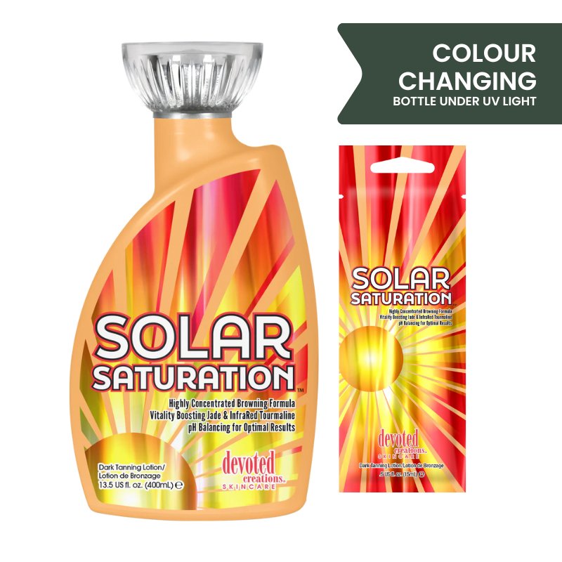 Devoted Creations Solar Saturation – Concentrated Browning Tanning Accelerator - Tansun Sunbeds - Accelerator