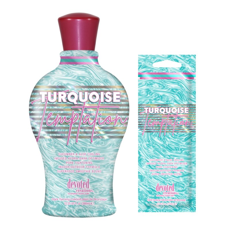 Devoted Creations Tuquoise Temptation Tanning Accelerator / Cooling Lotion - Tansun Sunbeds - Accelerator