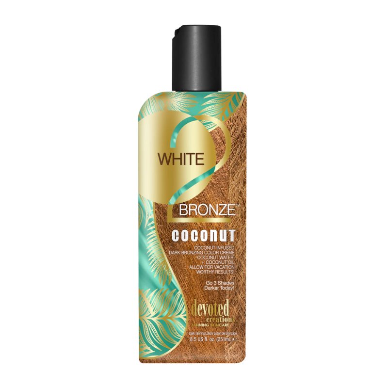 Devoted Creations White 2 Bronze Coconut Tanning Bronzer - Tansun Sunbeds - Bronzer