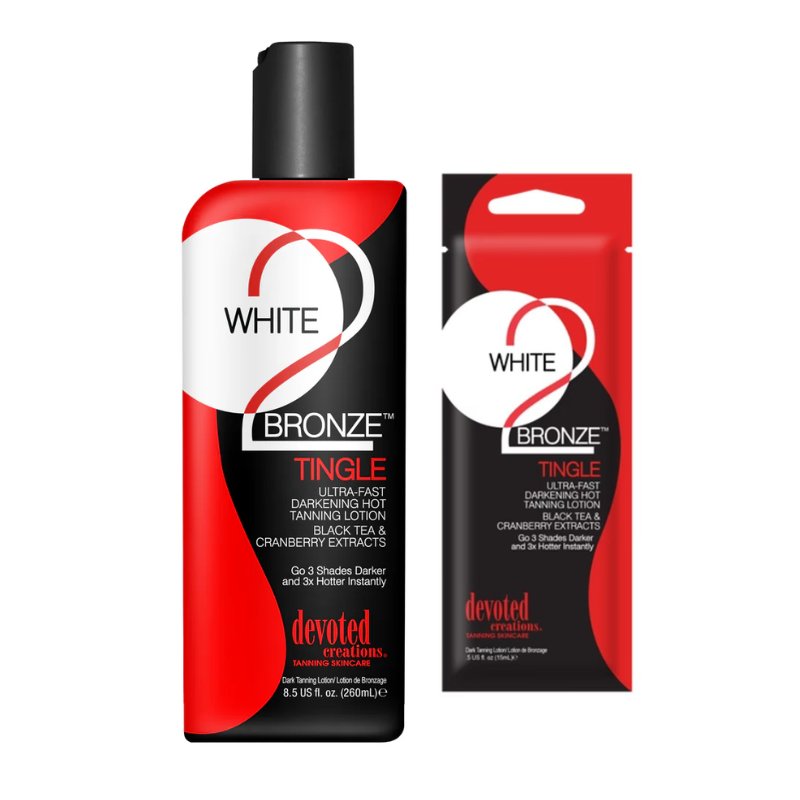 Devoted Creations White 2 Bronze Tingle Lotion - Tansun Sunbeds - Tingle