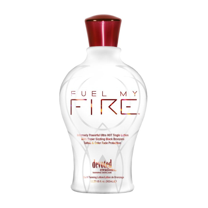 Devoted Creations Fuel My Fire – HOT Tingle Lotion with Black Bronzers - Tansun Sunbeds - Tingle