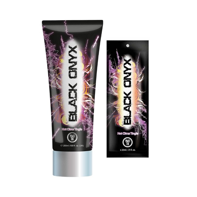 Power Tan Black Onyx - Hot Citrus Tingle Tanning Lotion - Tansun Sunbeds - Tingle