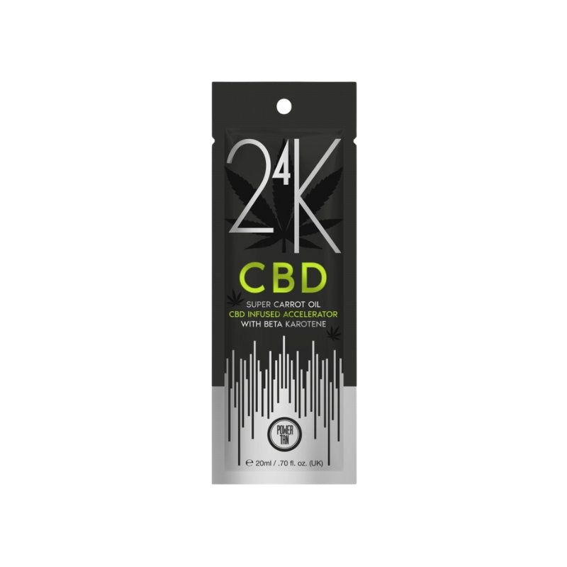 Power Tan 24K CBD Super Carrot Oil – CBD-Infused Tanning Accelerator - Tansun Sunbeds - Accelerator