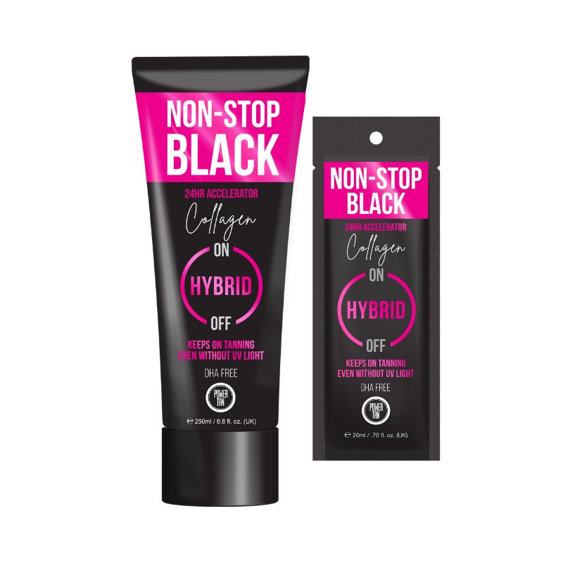 Non-Stop Black Collagen Hybrid Accelerator - 24-Hour Tanning.