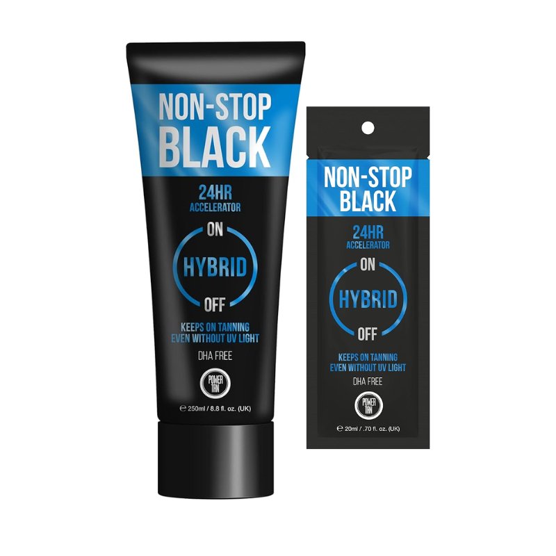 Power Tan Non-Stop Black Hybrid Accelerator – 24-Hour Tanning - Tansun Sunbeds - Accelerator