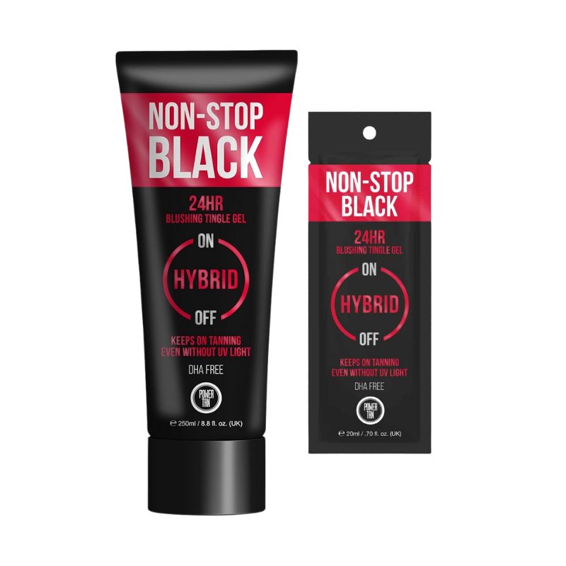Power Tan Non-Stop Black Hybrid Tingle Gelee – 24-Hour Tanning - Tansun Sunbeds - Tingle