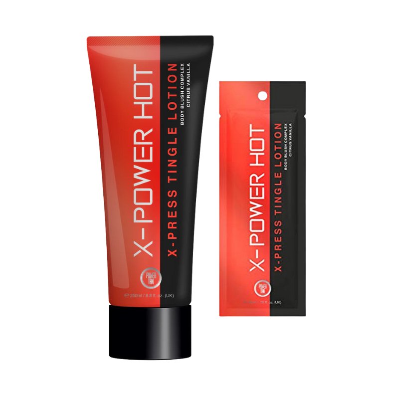 Power Tan X-Power Hot – Intense Tingle Tanning Lotion - Tansun Sunbeds - Tingle