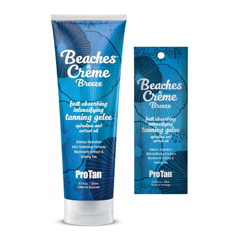 Pro Tan Beaches & Creme Breeze – Intense Tanning Accelerator Gelee - Tansun Sunbeds - Accelerator