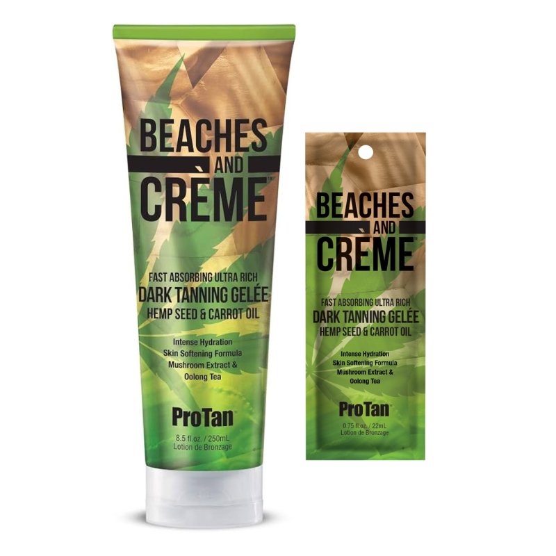 Pro Tan Beaches & Creme Gelee - Hemp Tanning Accelerator - Tansun Sunbeds - Accelerator