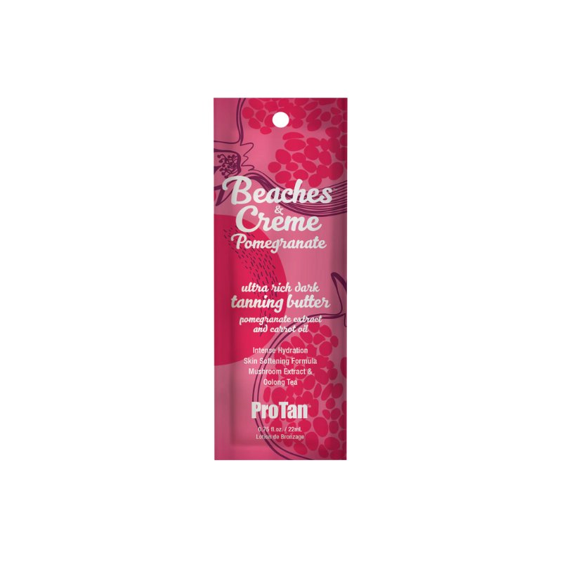 Pro Tan Beaches & Creme Pomegranate – Dark Tanning Butter Accelerator - Tansun Sunbeds - Accelerator