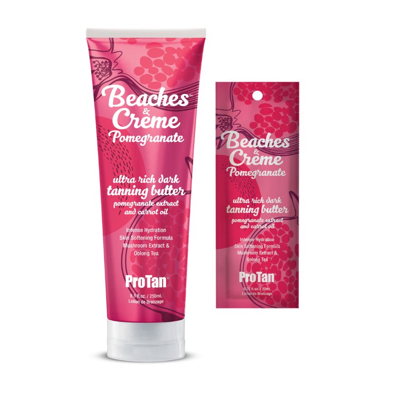 Pro Tan Beaches & Creme Pomegranate – Dark Tanning Butter Accelerator - Tansun Sunbeds - Accelerator