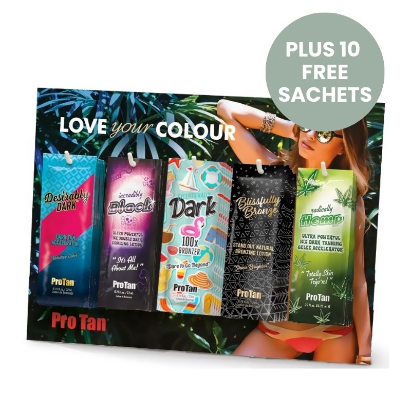 Pro Tan Saturnia Counter Deal 2025 - 60-Piece Sachet Bundle - Tansun Sunbeds - Bundle
