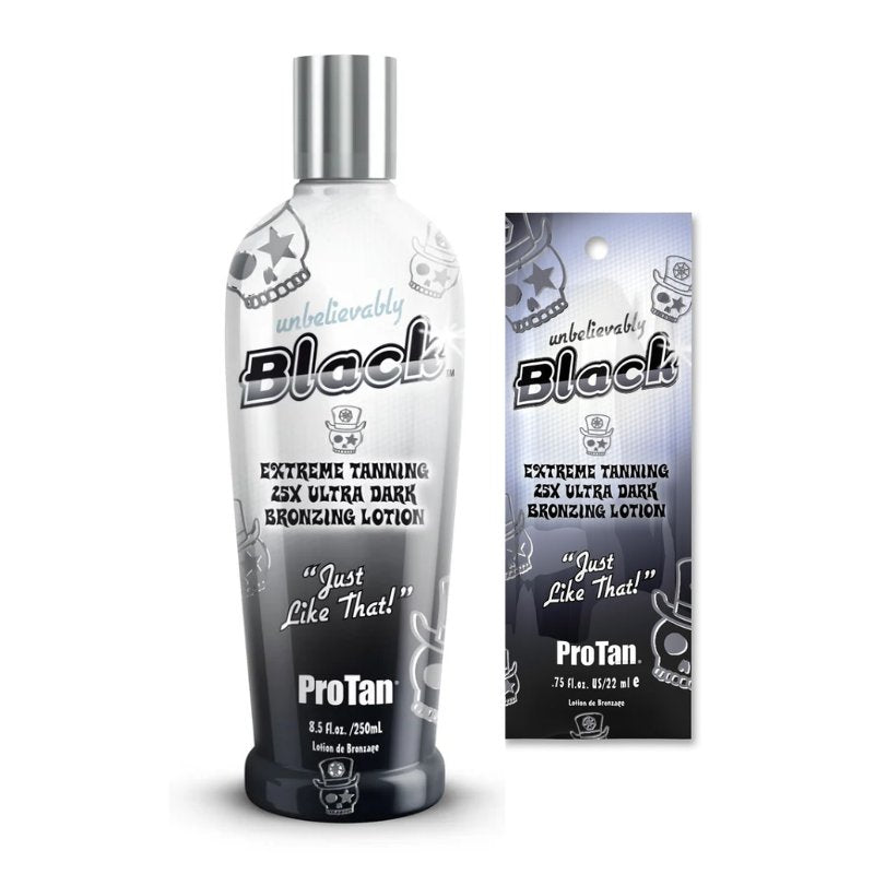 Pro Tan Unbelievably Black - 25X Ultra Dark Bronzing Lotion - Tansun Sunbeds - Bronzer