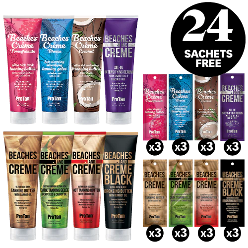 Pro Tan Beaches & Crème Intro Kit - Tanning Lotion Bundle