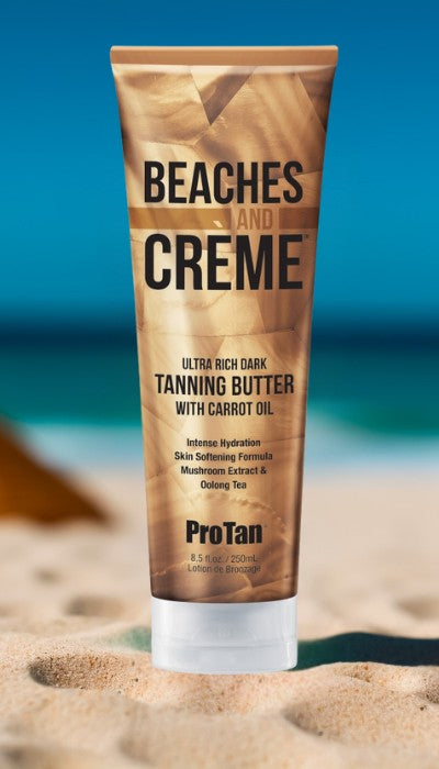 beaches and creme shop now, beaches and creme buy now, shop tanning butters, buy sunbed tanning butters