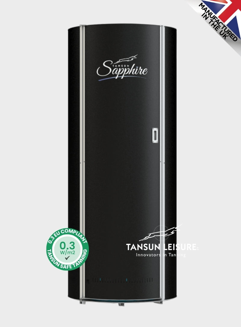 tansun sapphire sunbed 2m, 2m sapphire sunbed, sapphire sunbed black