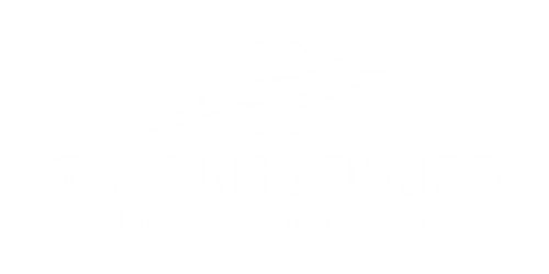 Tansun Sunbeds Logo White on Transparent Background